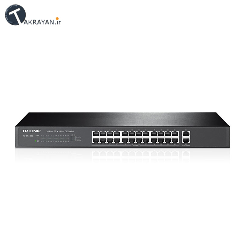 TP-LINK TL-SL1226 24-Port 10100Mbps  2-Port Gigabit Switch
